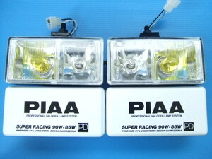  that time thing new goods PIAA940 rectangle double spot lamp old car Piaa foglamp driving lamp dual light dual lamp origin box attaching 1