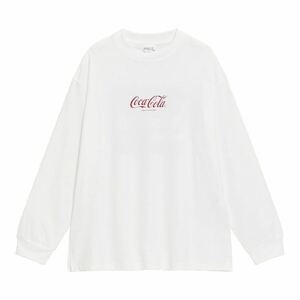 GU/ジーユー 超大型店限定 ロングスリーブTコカ・コーラ ホワイト 白 XS