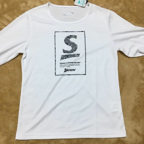 【送料無料】スリクソン（SRIXON）ロングスリーブTシャツ　 Oサイズ 新品 SDL-8822Wホワイト