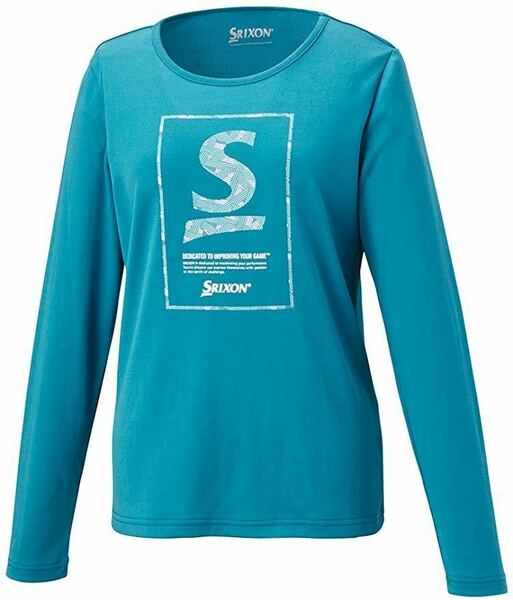 【送料無料】スリクソン（SRIXON）ロングスリーブTシャツ　Lサイズ 新品 SDL-8822Wナイルブルー