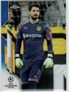 2019-20 Topps Chrome UEFA Champions League Roman Burki Blue Wave Refractor /75