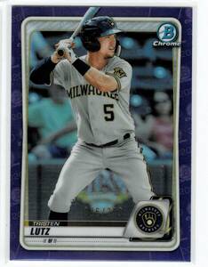 2020 Bowman Chrome Draft Tristen Lutz Purple Refractor /250