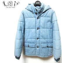 定価25,300円 L.H.P LHP エルエイチピー VintageDenim PaddhingBlouson ヴィンテージデニム コンチョボタン 中綿ブルゾン ジャケット_画像1