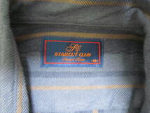 STARCUT CLUB シャツ 長袖 ブルー ストライプ M メンズ 衣類 [dhx_画像4