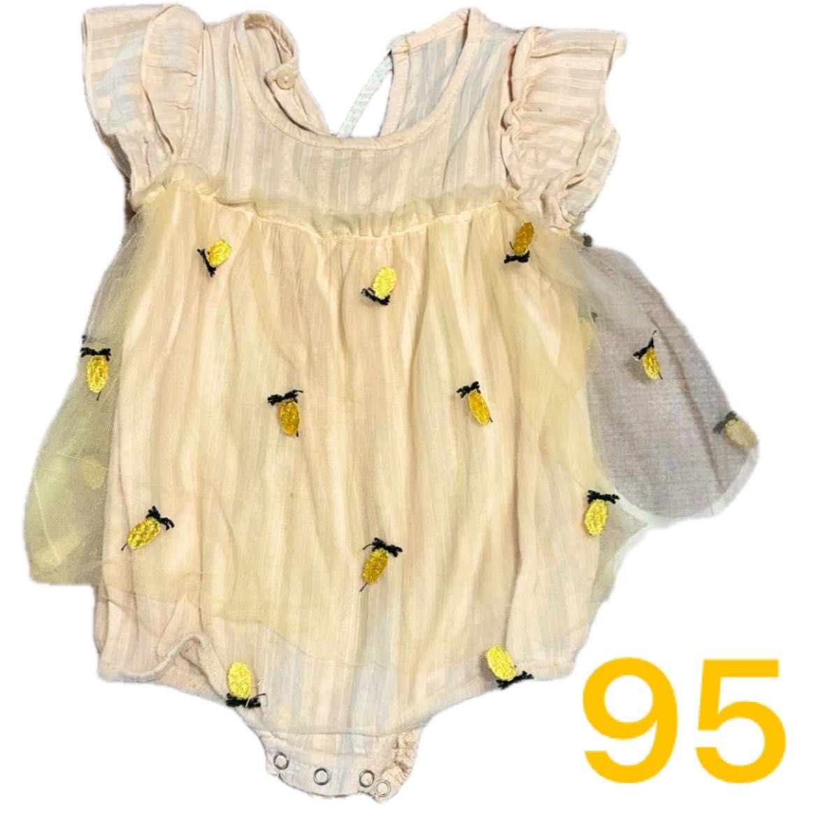 ロンパース ワンピース　90 95 100 ベビー服 女の子 チュニック ベビー服