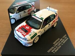 1/43 SKID 【CEPSA】 トヨタ カローラ WRC #1 F.デルクール組 ラリー・エル・コルテ・イングレス 1998
