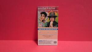 ARETHA FRANKLIN AND ELTON JOHN(アレサ・フランクリン＆エルトン・ジョン)「THROUGH THE STORM(愛の嵐)」8cm(8センチ)シングル