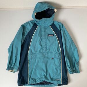 パタゴニア patagonia マウンテンパーカー kidsL(12 メンズS～XS相当 要サイズ確認)20年位前ヴィンテージ 汚れ有り厚手 カンガルーポケット