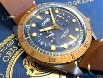 ★未使用レア ORIS Carl Brashear Chronograph Limited Edition オリス カール・ブラシア クロノグラフ リミテッドエディション 限定メンズ_画像8