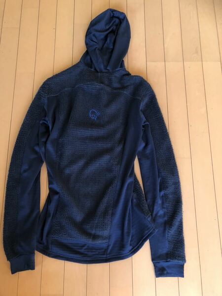 NORRONA(ノローナ) 　lofoten Alpha raw Zip Hoodie (ロフォテン アルファ ラウ ジップ フーディ) (メンズ) (Indigo Night)ｓサイズ