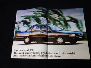 [Y2000 prompt decision ]Audi Audi 100 CC/CS/CD/Turbo Diesel English version exclusive use main catalog ~ 1983 year of model [ at that time thing ]