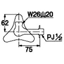 c カクダイ 707-616-13　横形自在水栓本体(どっか～ん)　775-22-240 Uパイプセット　蛇口　ユニーク水栓_画像3