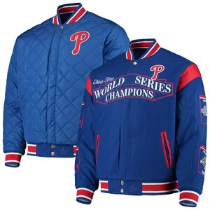 BD26)JH Design Philadelphia Phillies Champions ウールリバーシブル ジャケット/MLB/3XL/USサイズ/フィラデルフィア・フィリーズ