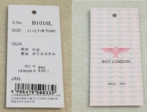 ★BOY LONDON/ボーイロンドン　財布 B1010L　ピンク レディース　牛皮★新品★_画像8