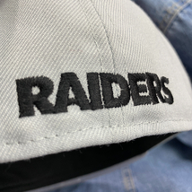 希少 【8.1/8】 NEWERA ニューエラ LasVegas ラスベガス RAIDERS レイダース Grey グレー 59Fifty キャップ 帽子 NFL アメフト USA正規品_画像6