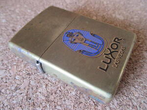 ZIPPO 『Egypt LUXOR LAS VEGAS エジプト ルクソール ラスベガス』1999年1月製造 ファラオ 王 ホテル オイルライター ジッポー 廃版激レア