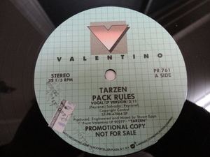 Tarzen - Pack Rules オリジナル原盤 レア PROMO US 12 ゴリゴリ ハードロック・サウンド 視聴
