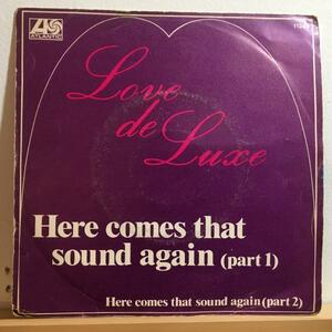 ☆Love De Luxe/Here Comes That Sound Again☆Alan Hawkshaw！DISCO CLASSIC！7inch 45