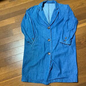 レトロガール デニム ロングコート