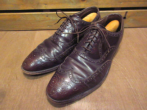 ビンテージ70’s●ウイングチップシューズ茶size 9D●201211n3-m-dshs-27cm革靴ビジネスシューズレザーシューズ古靴USAブラウンメンズ