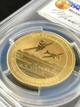 【最高鑑定】ツバル 2016年 100ドル　純金　金貨 パールハーバー 零戦 75周年 PCGS MS70 サインラベル　カード可_画像4