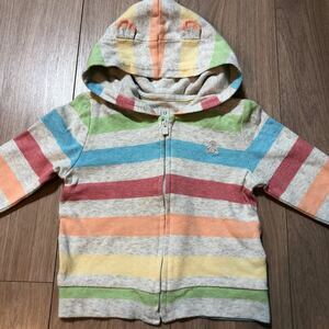 BABY GAP ジップアップパーカー　耳付き　12〜18months 1歳〜1歳半