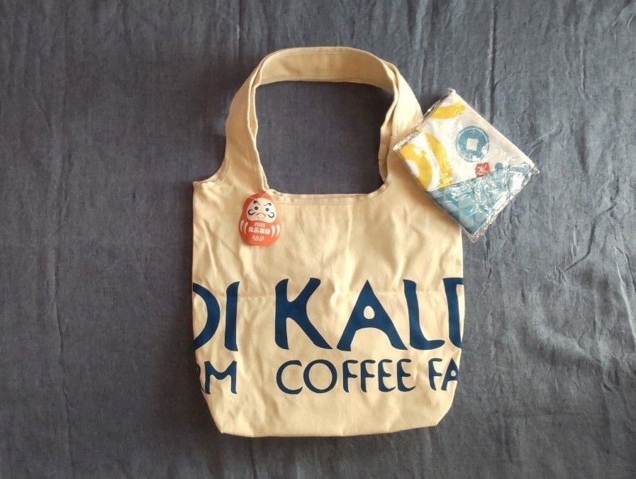 カルディ 2025年食品福袋 トートバッグ&てぬぐいエコバッグ