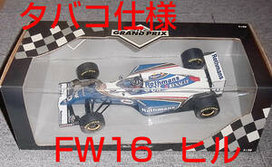 送料込 タバコ仕様 1/18 ウイリアムズ ルノー FW16 ヒル 1994 WILLIAMS HILL RENAULT