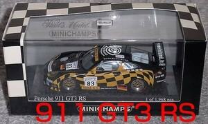 1/43 ポルシェ911 GT3 RS 黒黄 83号車 ルマン2001 GTクラス優勝 PORSCHE