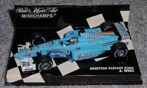 1/43 ベネトン ルノー B200 ブルツ 2000 BENETTON RENAULT プレイライフ PLAYLIFE