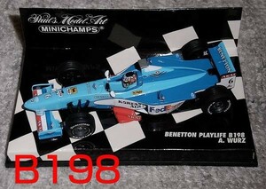 1/43ベネトンルノーB198 ブルツ BENETTON WURZ