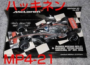 1/43 マクラーレン メルセデス MP4-21 ハッキネン バルセロナ TEST McLaren MERCEDES テスト