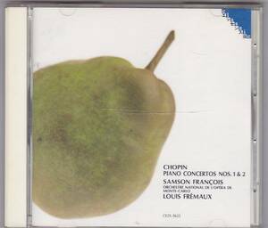 ★CD EMI ショパン:ピアノ協奏曲 第1番.第2番 *サンソン・フランソワ(Samson Francois)/東芝EMI旧規格盤CD