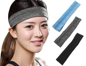 【3枚セット】ヘッドバンド 汗止め スポーツ ヘッドバンド ヘアバンド 汗止め 伸縮性 通気性 ヘッドバンド 男女兼用 吸汗速乾 3枚3色セット