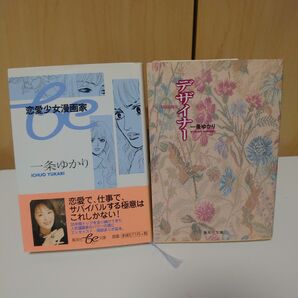 一条ゆかり 恋愛少女漫画家 & デザイナー 2冊セット 集英社文庫