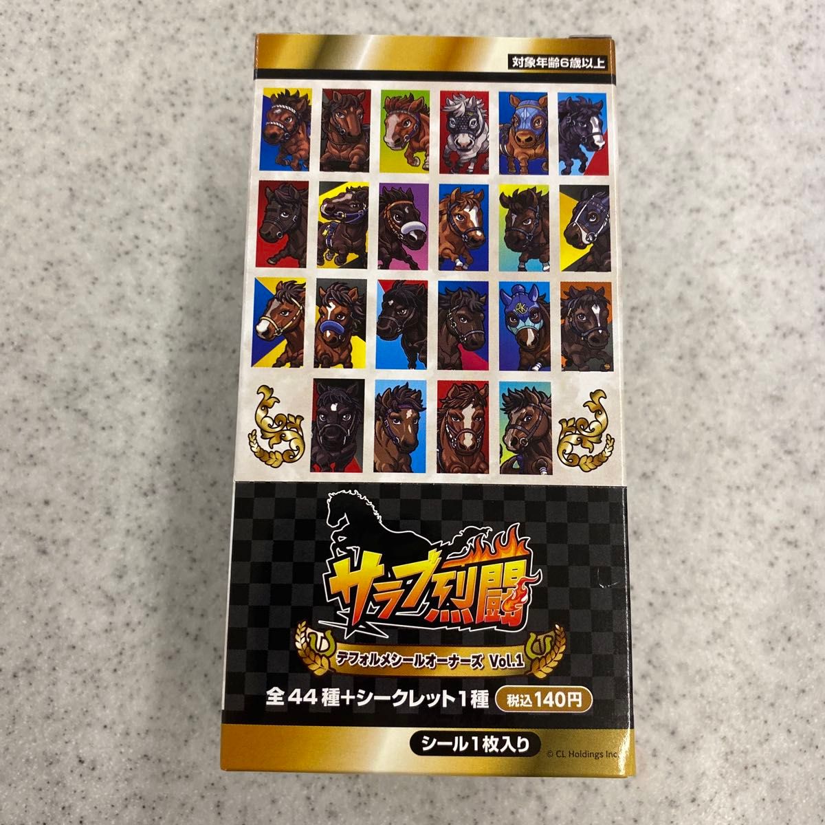 サラブレッド烈伝 デフォルメシールオーナーズ Vol.1 全44種+シークレット1種【新品未開封品】30パック　1BOX