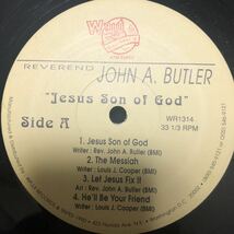 Jesus son of god John A Bulter LP 1990年　オリジナル　ブラコン　ゴスペル　NJS好きに　LPはあまり見ません_画像4