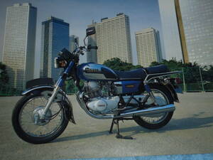 ★1986年▲2HV ヤマハ YD250 バイク リーフレット▲YAMAHA YD 250▲4サイクル 空冷 OHC 単気筒 20PS カリビアンブルー/カタログ オートバイ