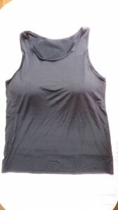 a7284# with translation . sweat speed . under free bla top tank top large size 6L black 