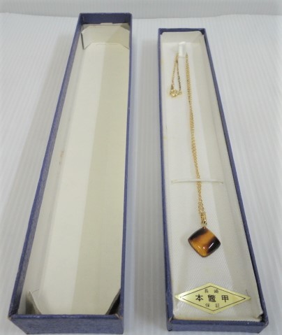限定価格セール!】 【未使用】長崎老舗 江崎べっ甲店 ネックレス