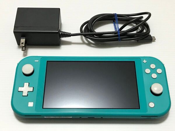 Nintendo Switch Lite ターコイズ ニンテンドースイッチライト 充電器付き a0046