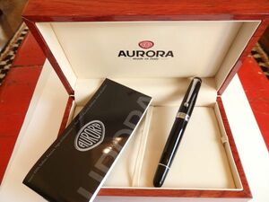 * pen .:14K 585 solid Gold EF Aurora Aurora 88o Tanto to Large size fountain pen tree box attaching 