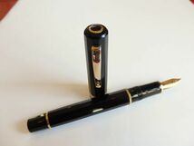 ◆【ほぼ未使用】Omas　オマス　アルティイタリアーナ パラゴン　イタリアンブラックレジン　ペン先：18K 750ソリッドゴールド　吸入式_画像1