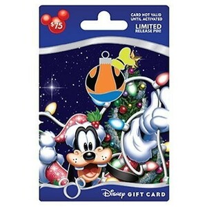 ディズニー　グーフィー　2012クリスマスギフトカード・ピン　USAディズニーテーマパーク　2012年　新品