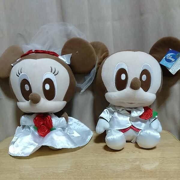 ミッキー＆ミニー　ウエディング ぬいぐるみ（2P）