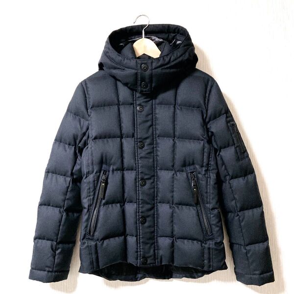 ナノユニバース 西川ダウン S ダウンジャケット ネイビー USADOWN