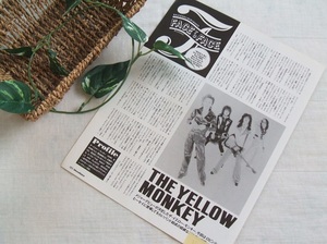 レア? ◆32年前◇レトロ◆ THE YELLOW MONKEY/吉井和哉/廣瀬洋一/HEESEY/ROCKS/THE ROCKS/ロックス/後藤光宏/平木登直*ステキな切り抜き♪