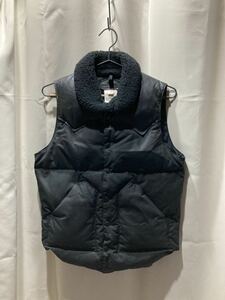 希少 オイルドコットン B&Y 別注 Rocky Mountain クリスティー ダウンベスト millerain 36 ロッキーマウンテン BEAUTY & YOUTH ブラック