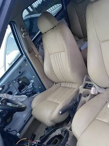 # Alpha Romeo 147 TS front seat rear seats rom and rear (before and after) left right used beige leather Junk 937AB part removing equipped armrest head rest #