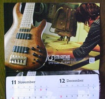 ２０１７年用カレンダー　ヘッドウェイギター４０周年記念　_画像8